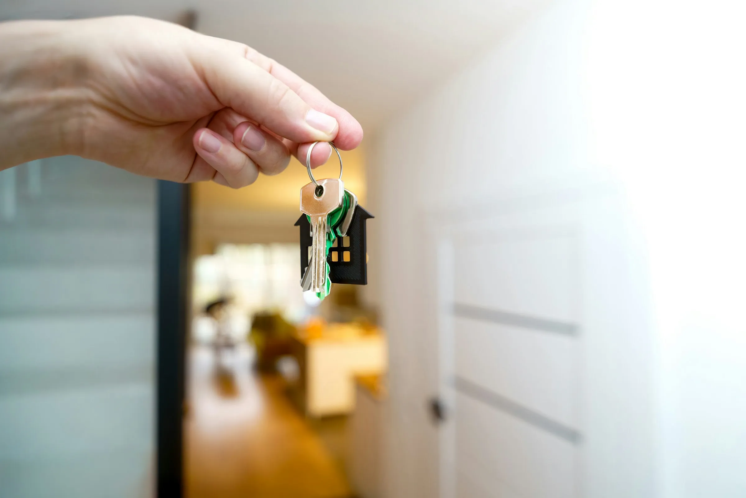 A set of house keys handed over
