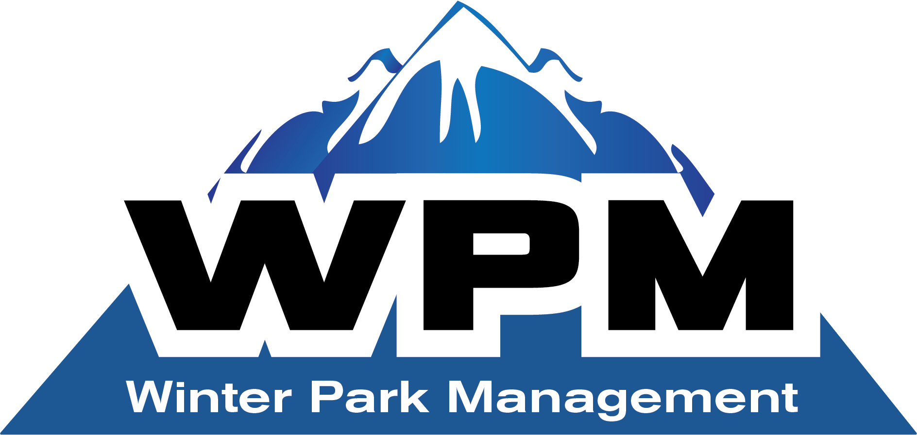 A logo of water park management